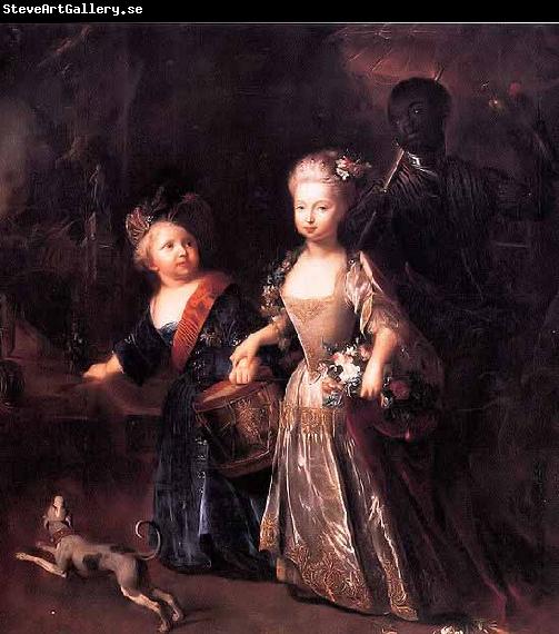 antoine pesne Frederick the Great as a child with his sister Wilhelmine